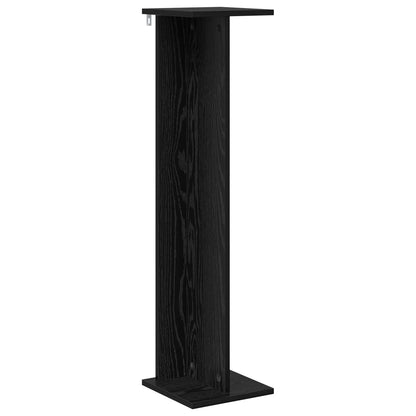 Plant Stand 2 pcs Black Oak 25 x 25.5 x 100.5 cm