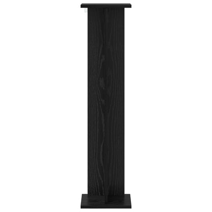 Plant Stand 2 pcs Black Oak 25 x 25.5 x 100.5 cm
