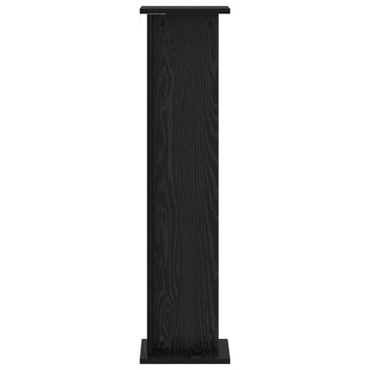 Plant Stand 2 pcs Black Oak 25 x 25.5 x 100.5 cm