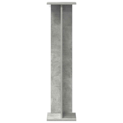 Plant Stand 2 pcs Concrete Grey 25 x 25.5 x 100.5 cm