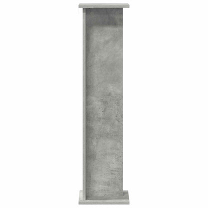 Plant Stand 2 pcs Concrete Grey 25 x 25.5 x 100.5 cm