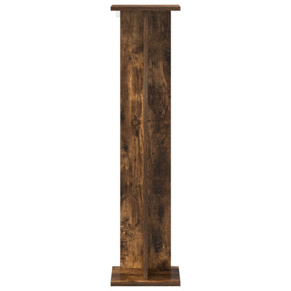Plant Stand Smoked Oak 25 x 25.5 x 100.5 cm Engineered Wood