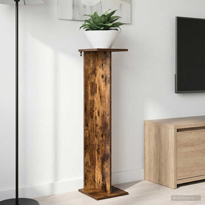Plant Stand 2 pcs Smoked Oak 25 x 25.5 x 100.5 cm