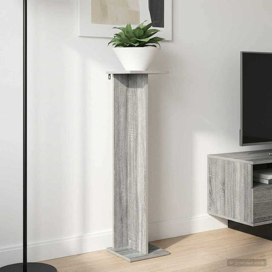 Plant Stand 2 pcs Grey Sonoma 25 x 25.5 x 100.5 cm