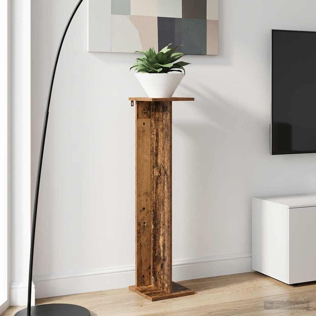Plant Stand Old Wood 25 x 25.5 x 100.5 cm Engineered Wood