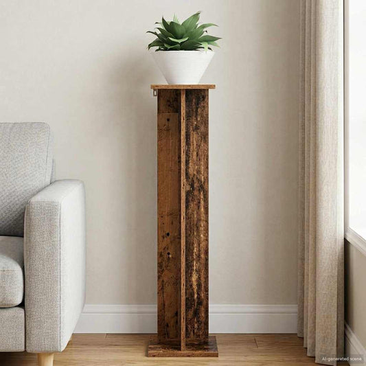 Plant Stand Old Wood 25 x 25.5 x 100.5 cm Engineered Wood