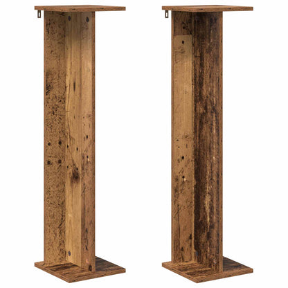 Plant Stand 2 pcs Old Wood 25 x 25.5 x 100.5 cm Engineered Wood