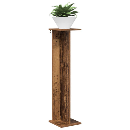 Plant Stand 2 pcs Old Wood 25 x 25.5 x 100.5 cm Engineered Wood