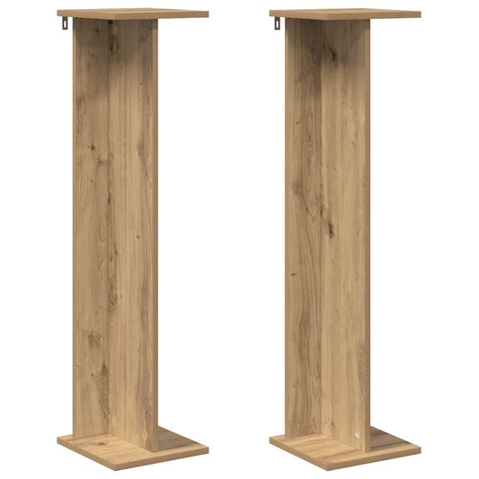 Plant Stand 2 pcs Artisan Oak 25 x 25.5 x 100.5 cm