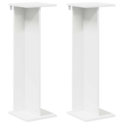 Plant Stand 2 pcs White 25 x 25.5 x 80.5 cm Engineered Wood