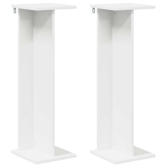 Plant Stand 2 pcs White 25 x 25.5 x 80.5 cm Engineered Wood