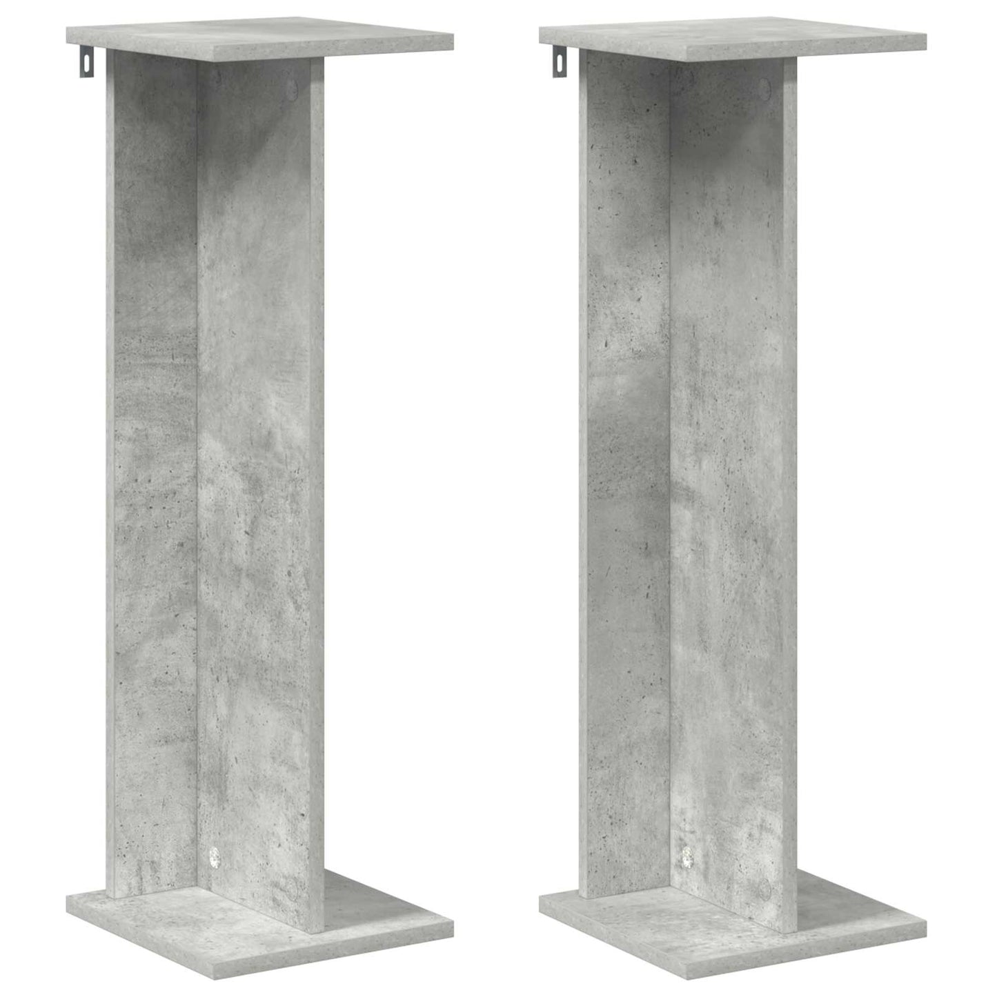 Plant Stand 2 pcs Concrete Grey 25 x 25.5 x 80.5 cm