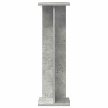 Plant Stand 2 pcs Concrete Grey 25 x 25.5 x 80.5 cm