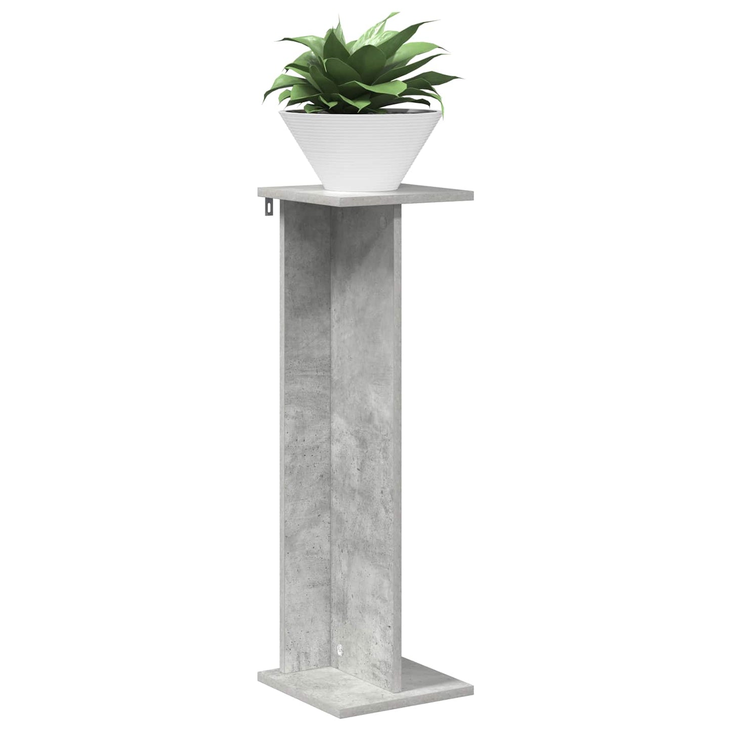Plant Stand 2 pcs Concrete Grey 25 x 25.5 x 80.5 cm