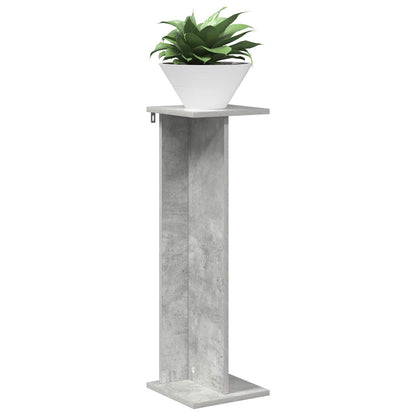 Plant Stand 2 pcs Concrete Grey 25 x 25.5 x 80.5 cm