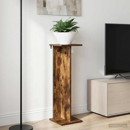 Plant Stand 2 pcs Smoked Oak 25 x 25.5 x 80.5 cm