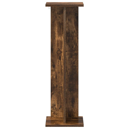 Plant Stand 2 pcs Smoked Oak 25 x 25.5 x 80.5 cm