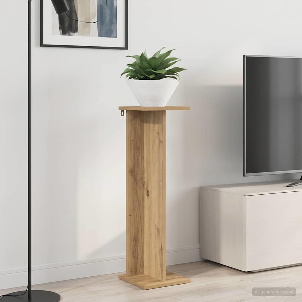 Plant Stand 2 pcs Artisan Oak 25 x 25.5 x 80.5 cm
