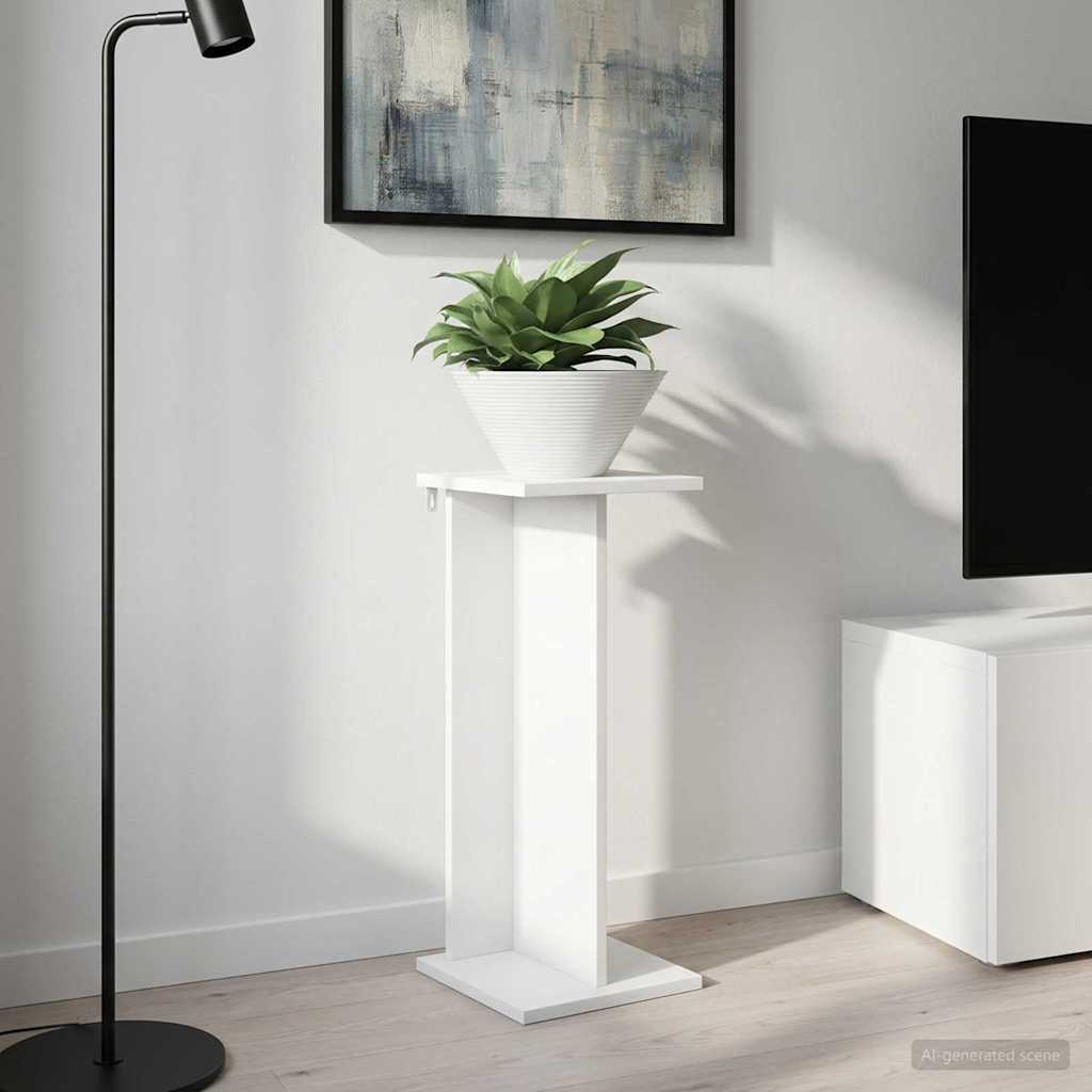 Plant Stand White 25 x 25.5 x 60.5 cm Engineered Wood