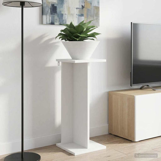 Plant Stand 2 pcs White 25 x 25.5 x 60.5 cm Engineered Wood