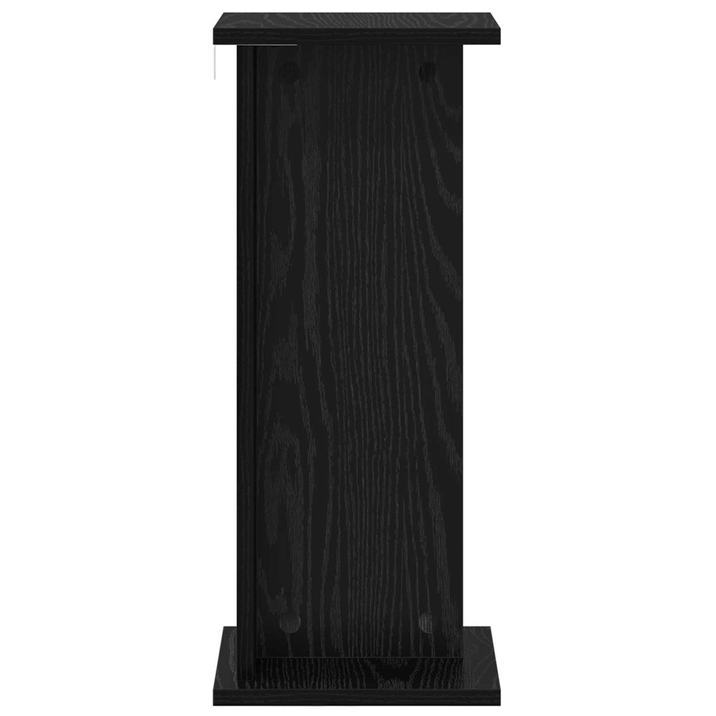 Plant Stand Black Oak 25 x 25.5 x 60.5 cm Engineered Wood