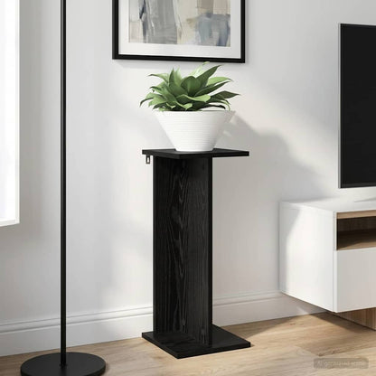 Plant Stand 2 pcs Black Oak 25 x 25.5 x 60.5 cm Engineered Wood