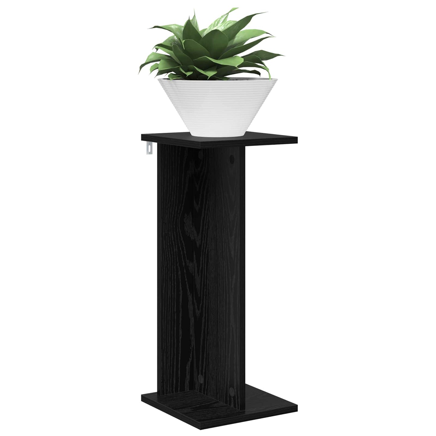 Plant Stand 2 pcs Black Oak 25 x 25.5 x 60.5 cm Engineered Wood