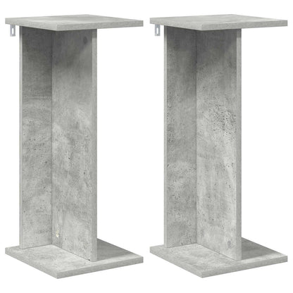 Plant Stand 2 pcs Concrete Grey 25 x 25.5 x 60.5 cm