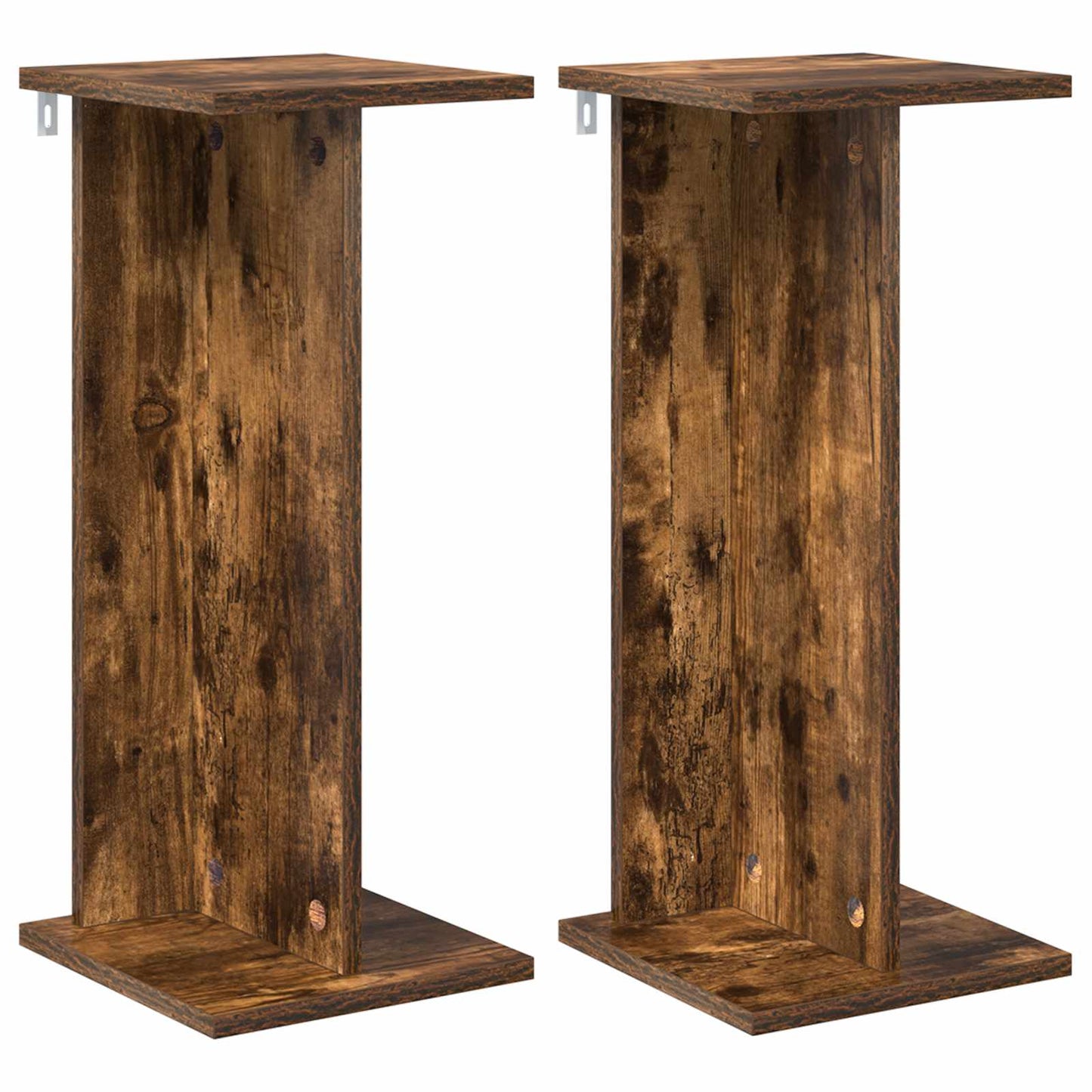 Plant Stand 2 pcs Smoked Oak 25 x 25.5 x 60.5 cm