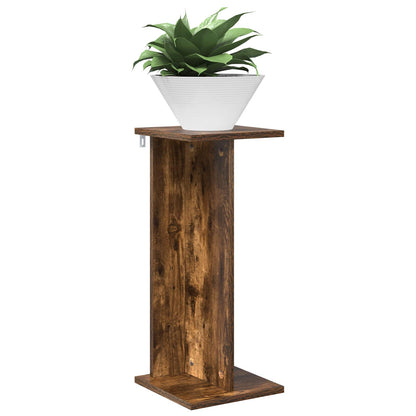 Plant Stand 2 pcs Smoked Oak 25 x 25.5 x 60.5 cm