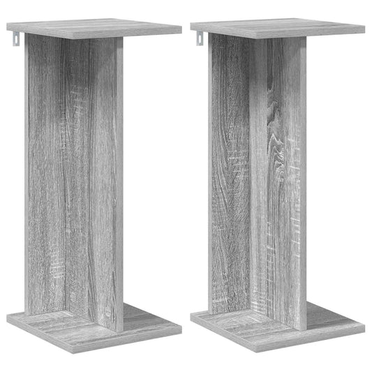 Plant Stand 2 pcs Grey Sonoma 25 x 25.5 x 60.5 cm
