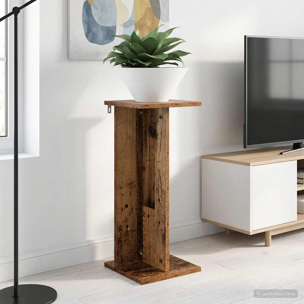 Plant Stand Old Wood 25 x 25.5 x 60.5 cm Engineered Wood