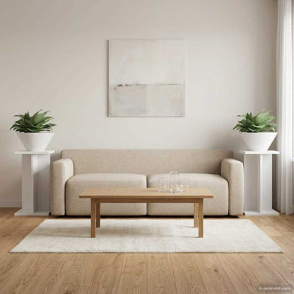 Plant Stand 2 pcs White 25 x 25.5 x 40.5 cm Engineered Wood