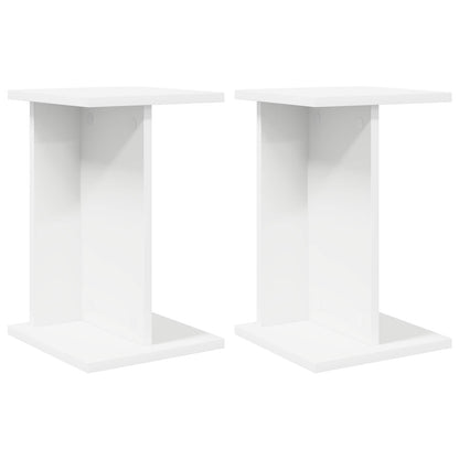Plant Stand 2 pcs White 25 x 25.5 x 40.5 cm Engineered Wood