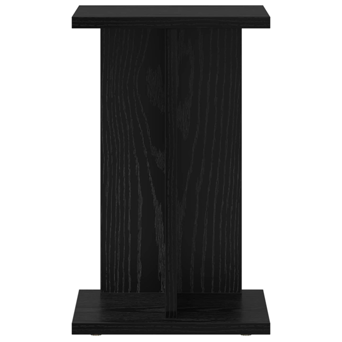 Plant Stand Black Oak 25 x 25.5 x 40.5 cm Engineered Wood