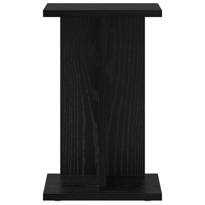 Plant Stand Black Oak 25 x 25.5 x 40.5 cm Engineered Wood