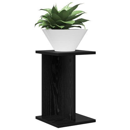 Plant Stand Black Oak 25 x 25.5 x 40.5 cm Engineered Wood