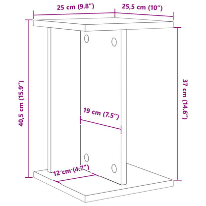 Plant Stand 2 pcs Sonoma Oak 25 x 25.5 x 40.5 cm