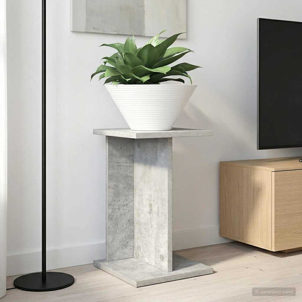 Plant Stand 2 pcs Concrete Grey 25 x 25.5 x 40.5 cm