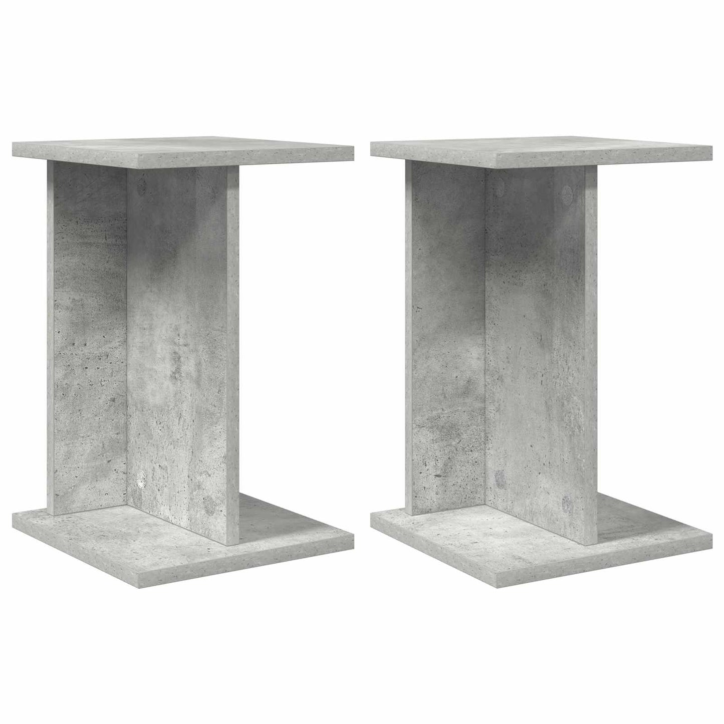 Plant Stand 2 pcs Concrete Grey 25 x 25.5 x 40.5 cm