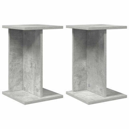 Plant Stand 2 pcs Concrete Grey 25 x 25.5 x 40.5 cm