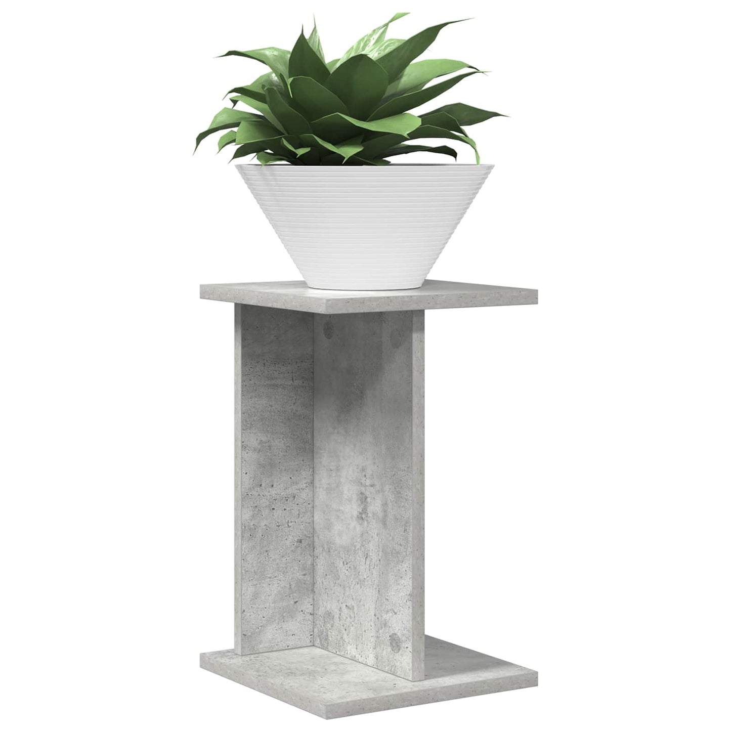 Plant Stand 2 pcs Concrete Grey 25 x 25.5 x 40.5 cm