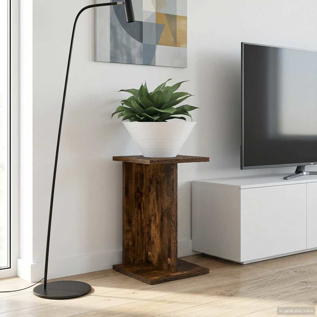 Plant Stand 2 pcs Smoked Oak 25 x 25.5 x 40.5 cm