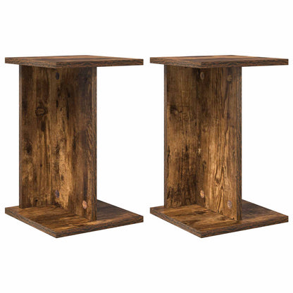 Plant Stand 2 pcs Smoked Oak 25 x 25.5 x 40.5 cm