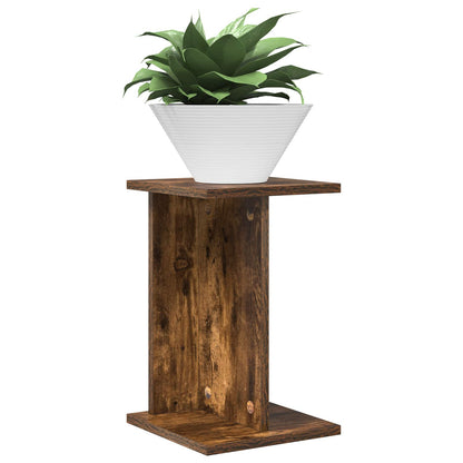 Plant Stand 2 pcs Smoked Oak 25 x 25.5 x 40.5 cm