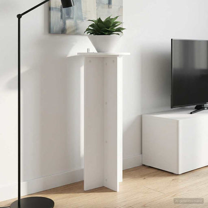 Plant Stand 2 pcs White Ø40 x 100 cm Engineered Wood
