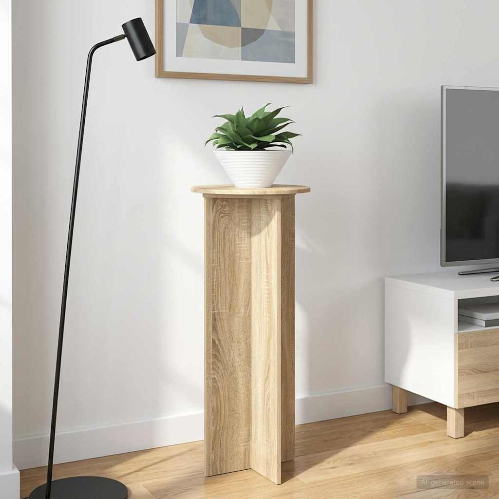 Plant Stand 2 pcs Sonoma Oak Ø40 x 100 cm Engineered Wood