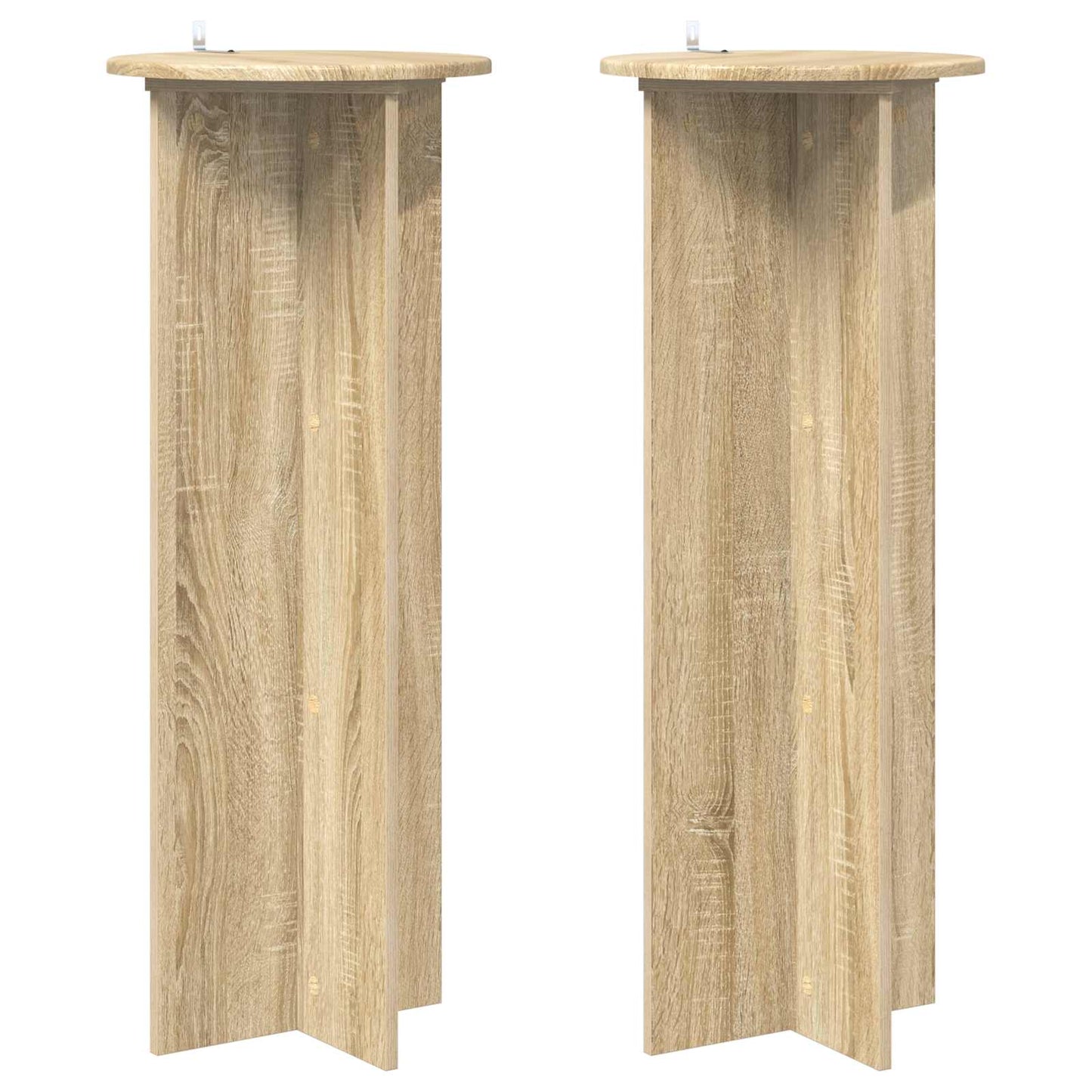 Plant Stand 2 pcs Sonoma Oak Ø40 x 100 cm Engineered Wood