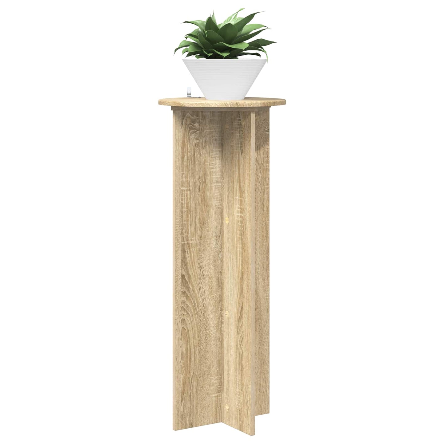 Plant Stand 2 pcs Sonoma Oak Ø40 x 100 cm Engineered Wood