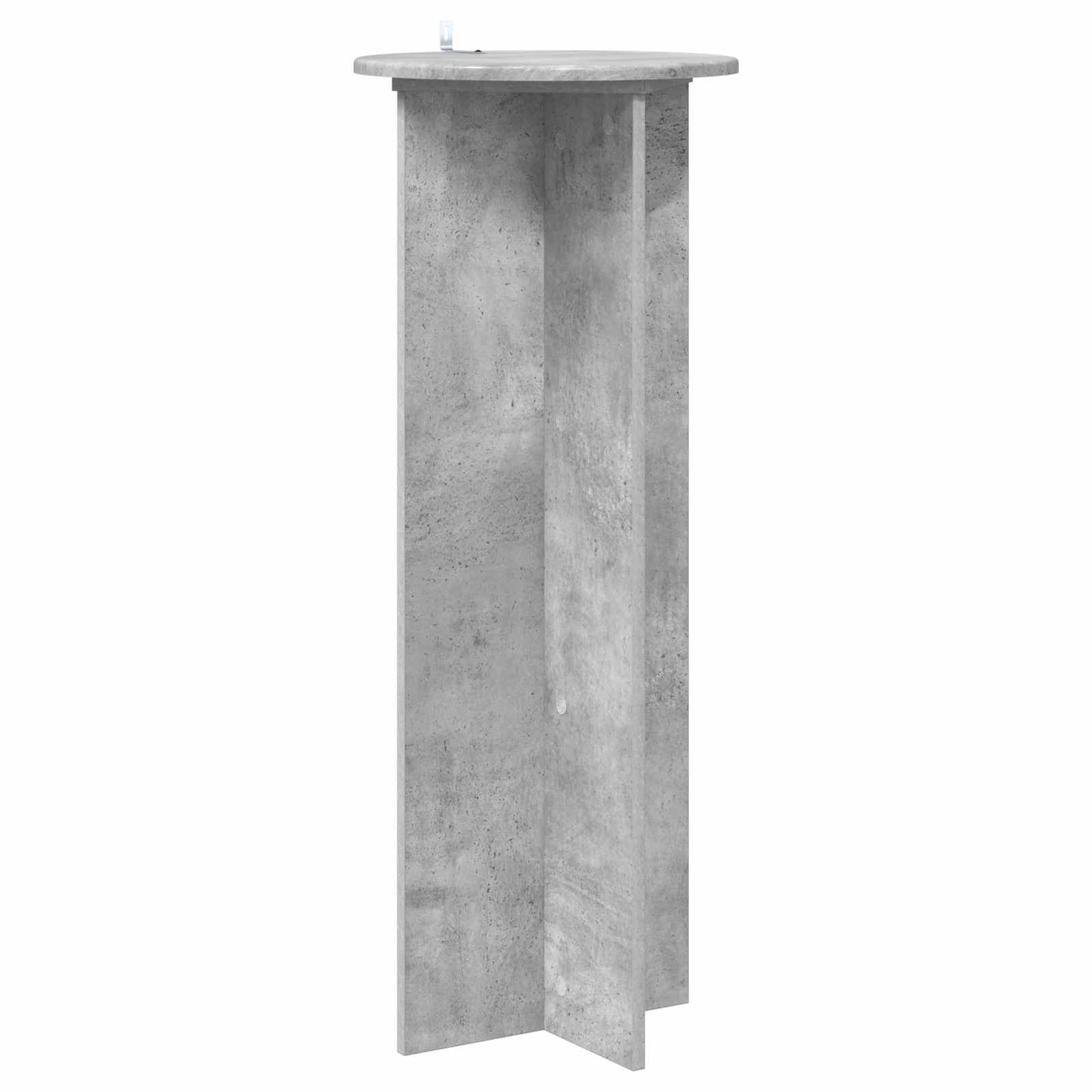 Plant Stand 2 pcs Concrete Grey Ø40 x 100 cm Engineered Wood